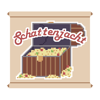 Het logo van schattenjacht