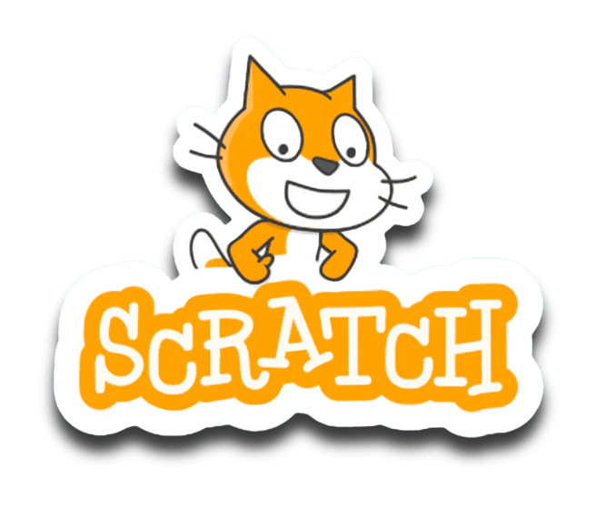 Het logo van Scratch.